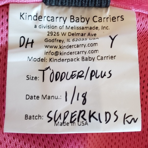 Superkids Kinderpack Toddler Plus Carrier - Picture 4 of 5